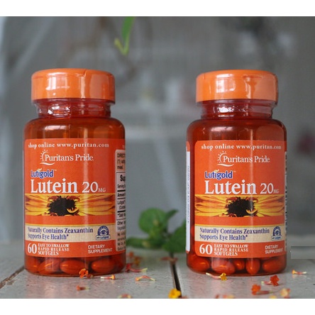 Viên uống bổ mắt, giảm nhức mỏi mắt, tăng cường thị lực Luitigold Lutein 20mg Puritan's Pride Mỹ