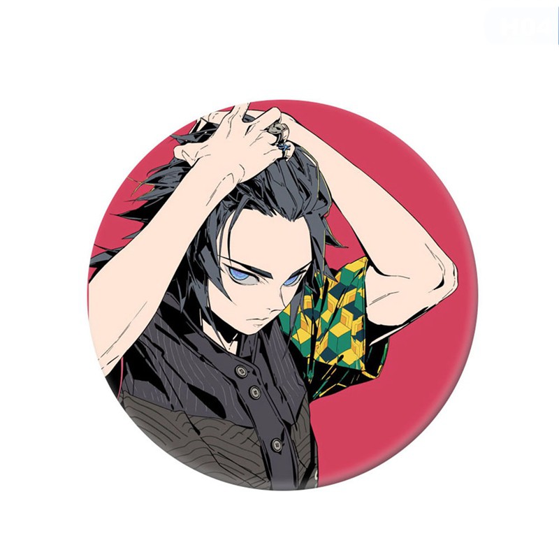 Huy hiệu cái áo IN HÌNH Kimetsu no Yaiba Thanh gươm diệt quỷ anime chibi dễ thương xinh xắn mẫu 7