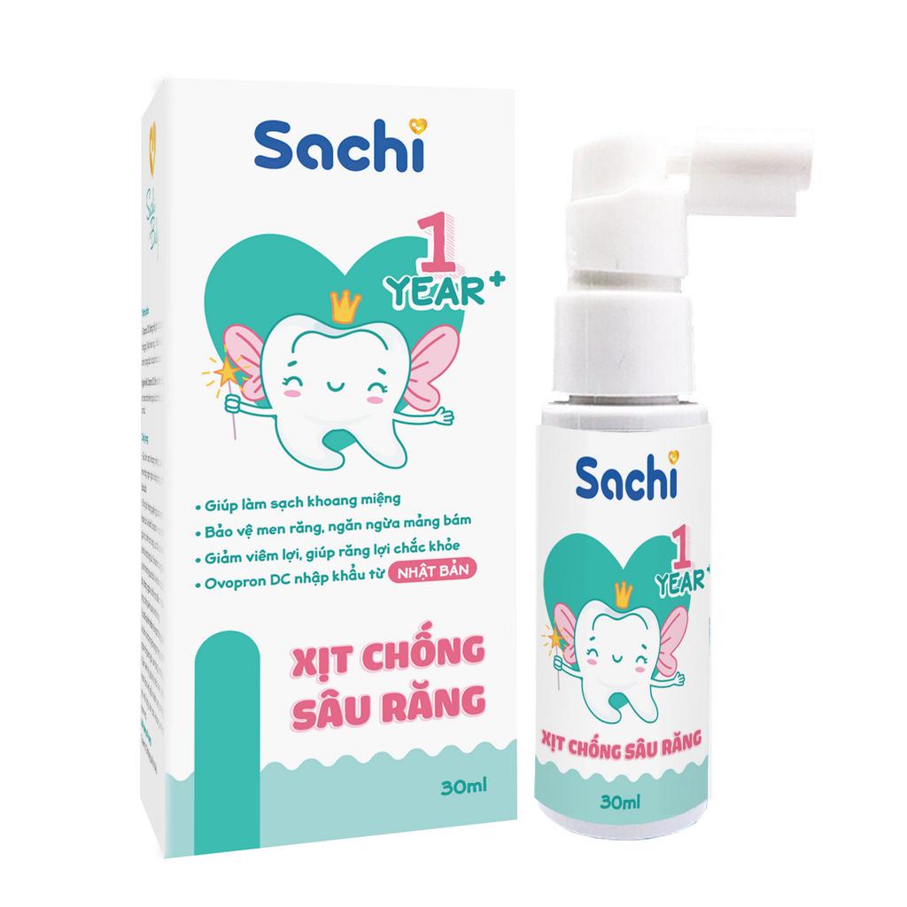 Xịt Chống Sâu Răng Cho Bé SACHI Ngăn Ngừa Mảng Bám Giảm Hôi Miệng 30ml cho bé từ 1 tuổi