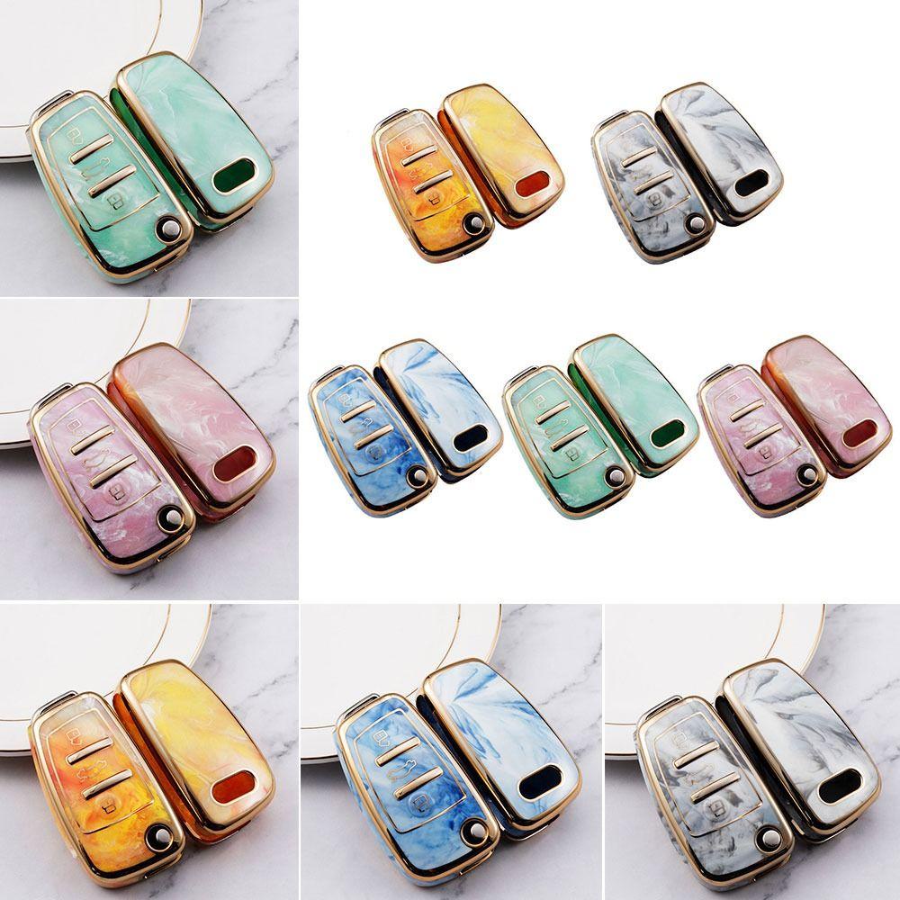 MYRONGVN Vỏ Bảo Vệ Chìa Khóa Điều Khiển Từ Xa Cho Xe Hơi Audi A3 A4 A6