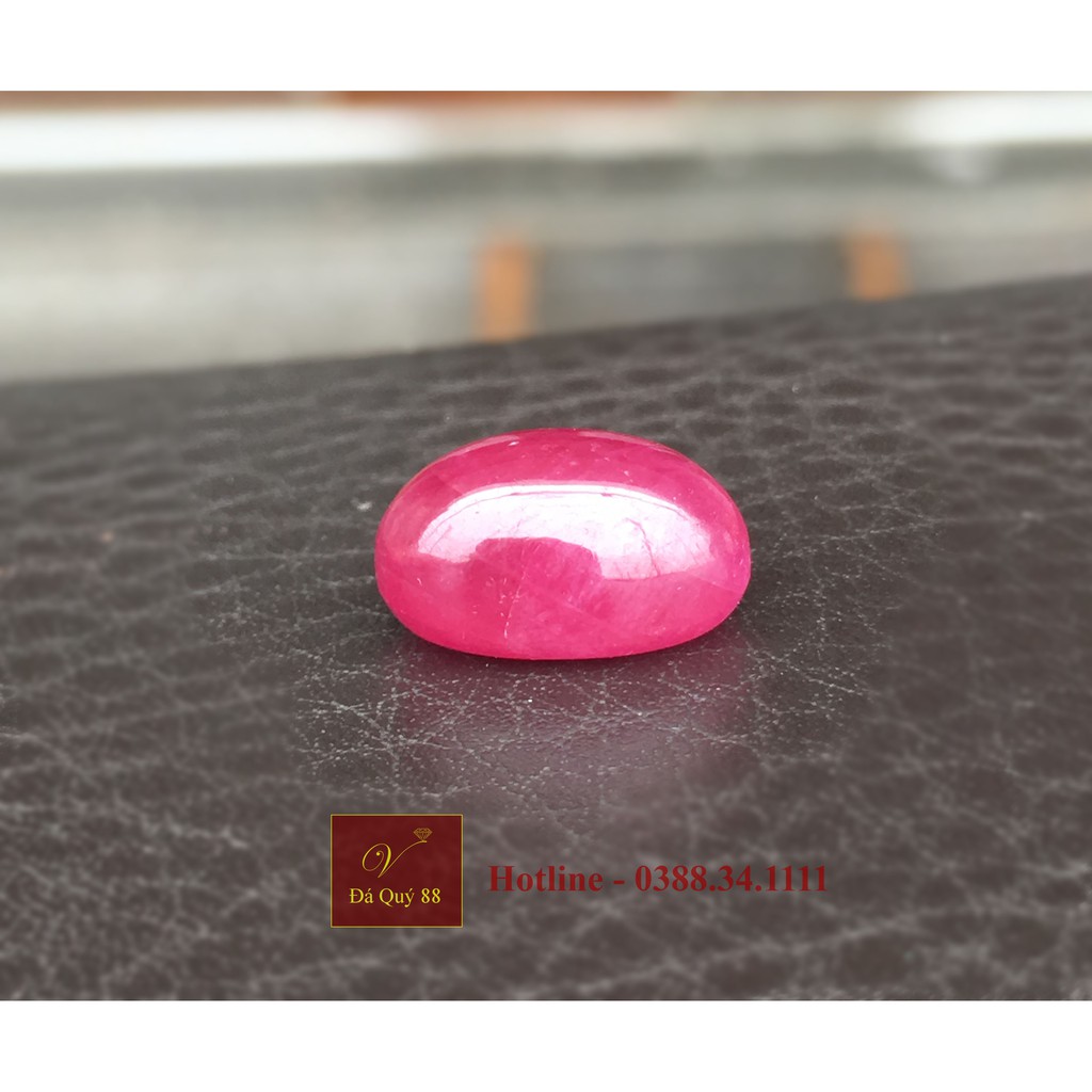 Viên Đá Ruby Tự Nhiên Yên Bái size 8,8ct Làm Mặt Nhẫn, Mặt Dây Chuyền Nam