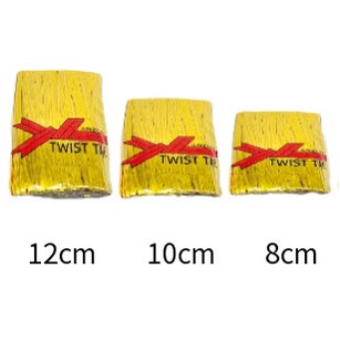 [HCM]  Dây kẽm buộc túi kẹo, bánh cookie, bánh mì, gói quà, trái thông, 8 cm -10cm -12cm nhiều màu (700~800 cộng)