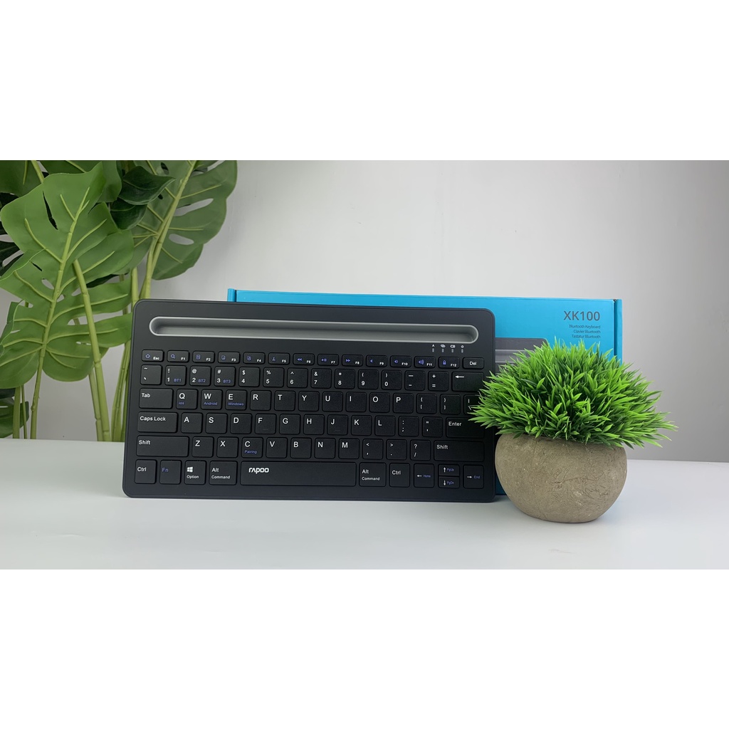 Bàn phím không dây Bluetooth đa chế độ kết nối Rapoo XK100 - Cam kết Bảo hành đổi mới 2 năm