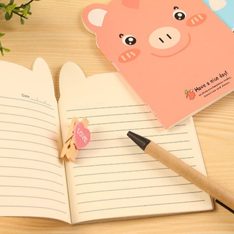 Sổ Gấu Dễ Thương Có Dòng Kẻ Phong Cách Hàn Quốc