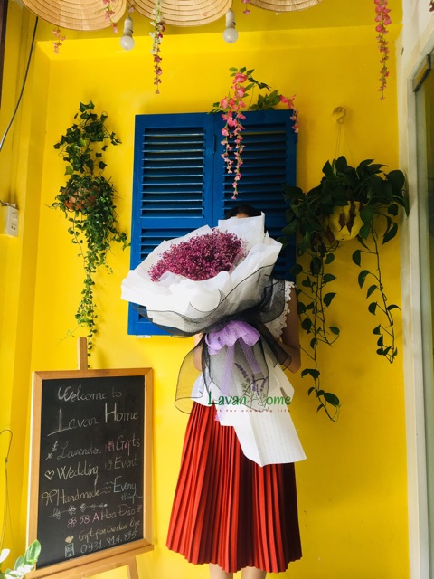 Bó hoa khô baby hồng - Quà tặng các dịp lễ như 20/10, 20/11, lễ giáng sinh, lễ tình nhân, 8/3 hay sinh nhật, tốt nghiệp | BigBuy360 - bigbuy360.vn