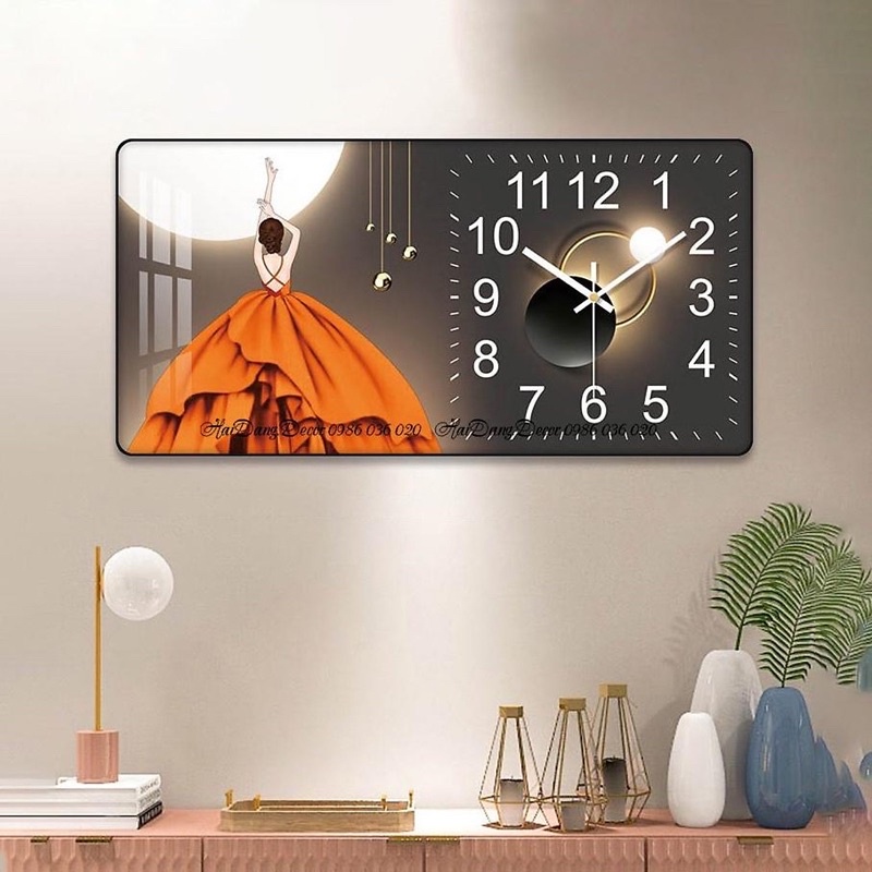 đồng hồ tráng gương in ảnh theo yêu cầu