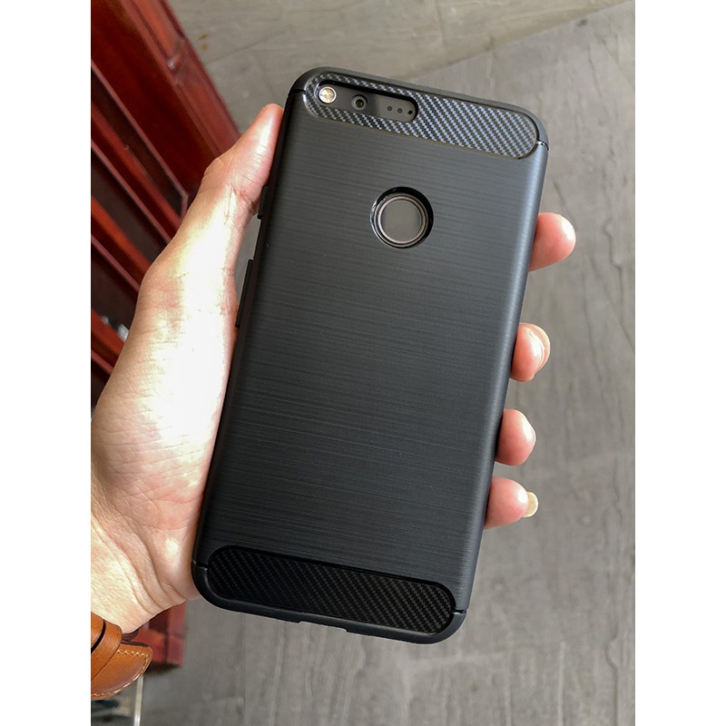 Ốp lưng Google Pixel 2 / 2 XL / 3 / 3 XL / 3A / 3A XL / 4 / 4XL/ 4A/ Pixel 5/ 5 XL vân xước carbon chống shock cao cấp