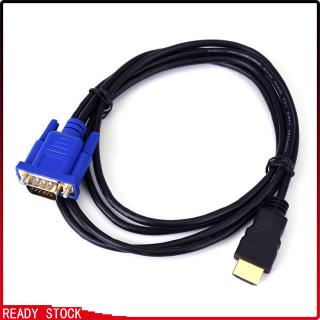 Cáp chuyển đổi video 1.8m hdmi đầu cắm sang đầu cắm vga hd 1080p cho pc laptop