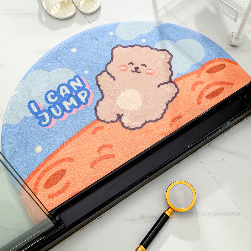 Thảm Chùi Chân Chống Trượt Thấm Hút Nước Nhanh Khô Chống Bẩn In Họa Tiết Hoạt Hình Dễ Thương Trang Trí Nhà Cửa / Phòng Khách / Phòng Ngủ