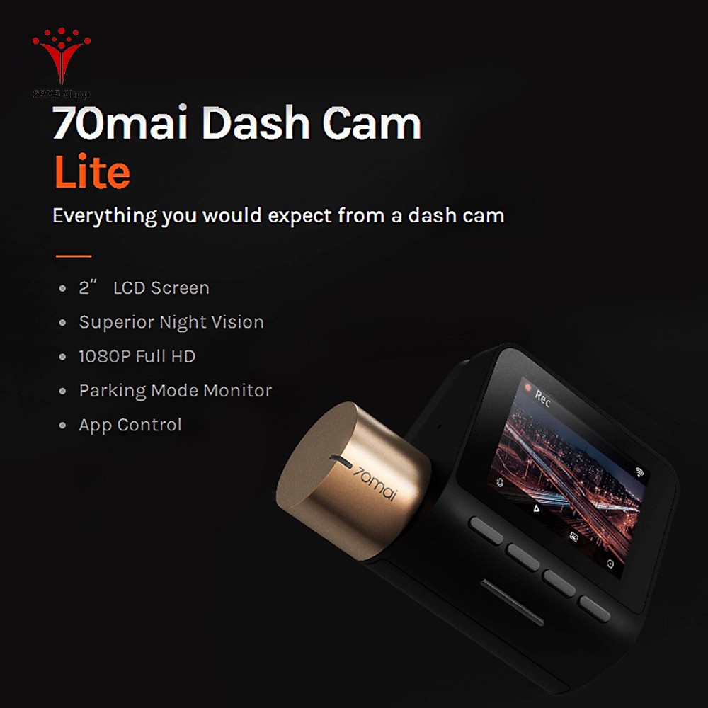 [Bản quốc tế] Camera hành trình ô tô Xiaomi 70MAI Dash Cam LITE Midrive D08 - 29X5 SHOP