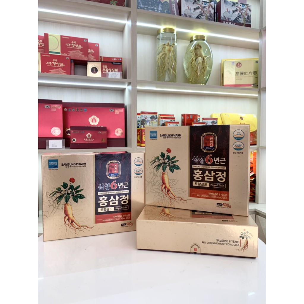 Cao hồng sâm 6 năm tuổi Jeong Royal Gold Samsung 250g x 2 lọ
