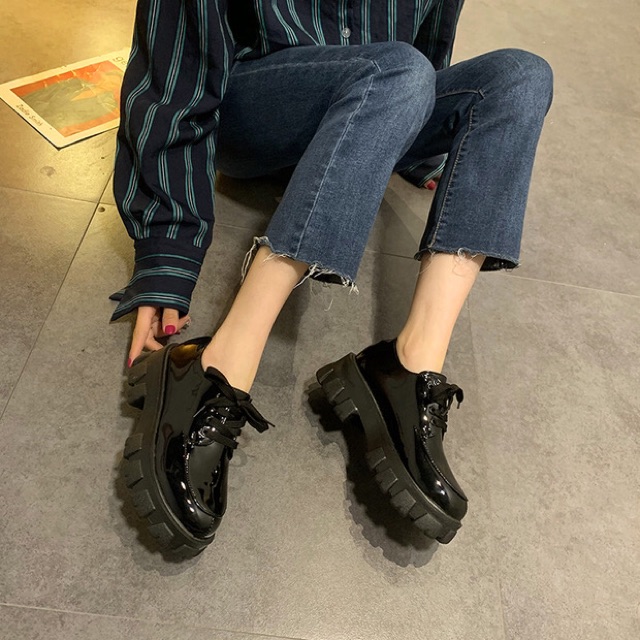 Giày oxford Ulzzang đế cao 5cm | BigBuy360 - bigbuy360.vn