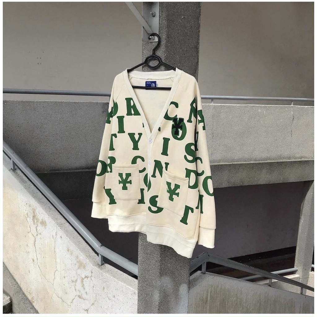 Áo Khoác Cardigan Nỉ Bông in DirtyCoins Print  form rộng  Unisex Nam/Nữ Ulzzang KUN | BigBuy360 - bigbuy360.vn