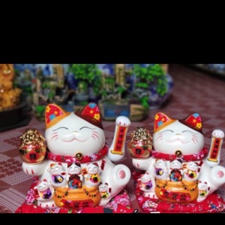 Mèo thần tài may mắn vẫy tay 30cm - 13inch