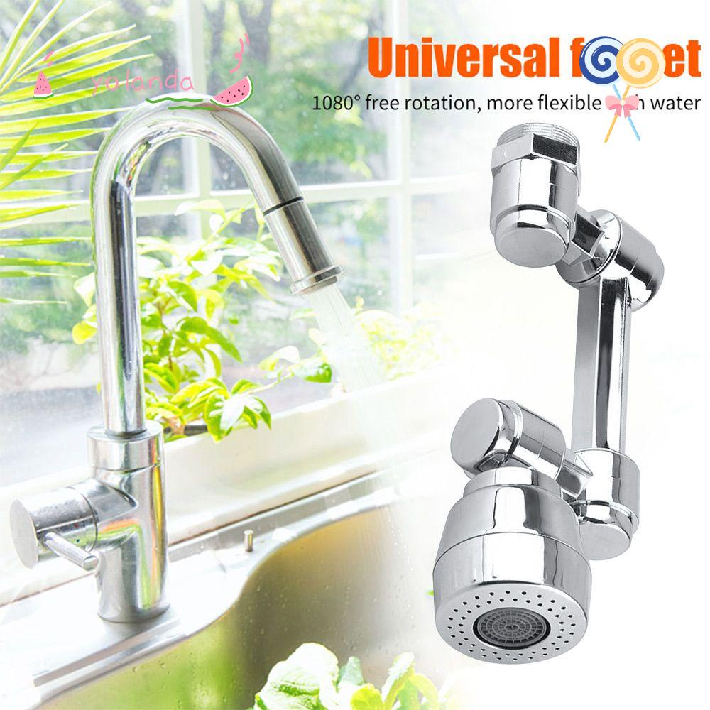 Thiết Bị Điều Khiển Dòng Nước Chảy Cao Gắn Vòi Nước Nhà Bếp 1080° Phụ Kiện Bồn Rửa Chén Xoay