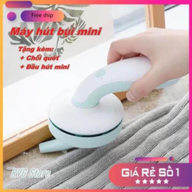 Máy hút bụi mini cầm tay, tiện dụng trong văn phòng, oto, gia đình, tặng kèm đầu hút nhỏ và chổi quét, mẩu mới 2020