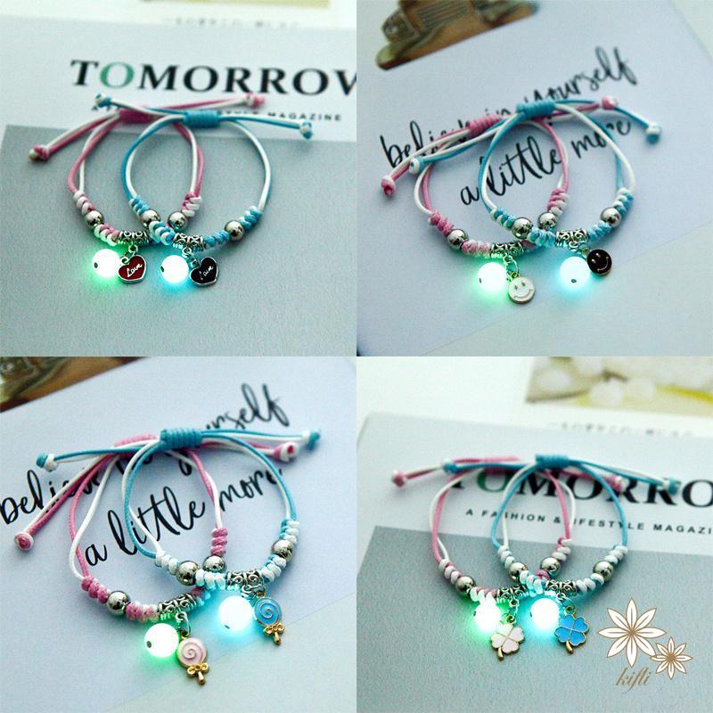 【kifli】Vòng Tay Dạ Quang Đáng Yêu Thời Trang Hàn Quốc Cho Nữ