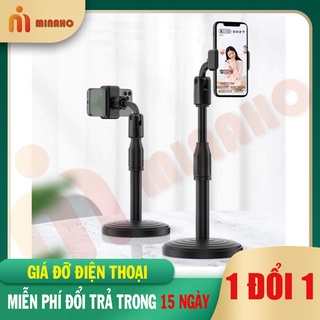 Giá Đỡ Điện Thoại Để Bàn Kẹp Điện Thoại Livestream Xem Video Xoay 360 Độ Minaho