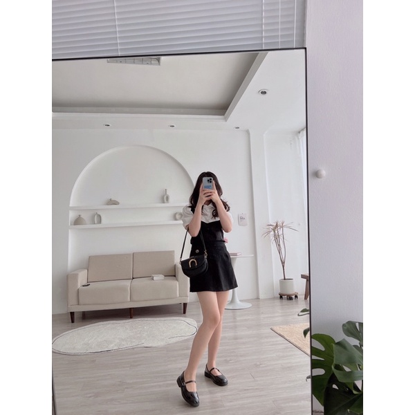 Giày Mary Jane 9029-20 da bóng đế 3.5cm- QCCC [ Wood shoes ]