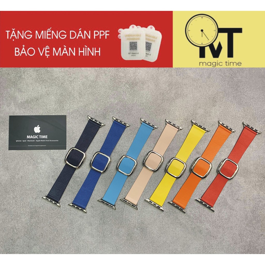 Dây Da Modern Buckle Chốt Nam Châm Dành Cho Apple Watch