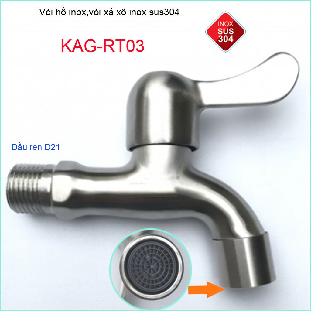 Vòi xả gắn tường, vòi nước máy giặt KAG-RT03