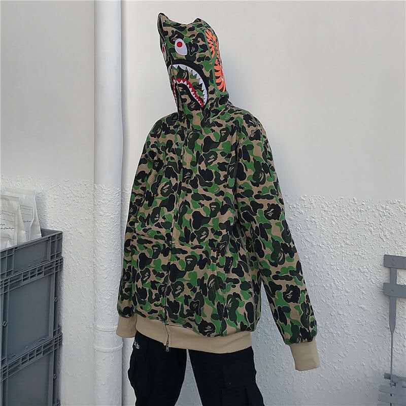 [Mã 12FASHIONSALE1 giảm 10K đơn 50K] Áo khoác bape cá mập,áo hoodie | BigBuy360 - bigbuy360.vn