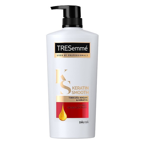 DẦU XẢ TRESEMME KERATIN SMOOTH VÀO NẾP SUÔN MƯỢT 650ML