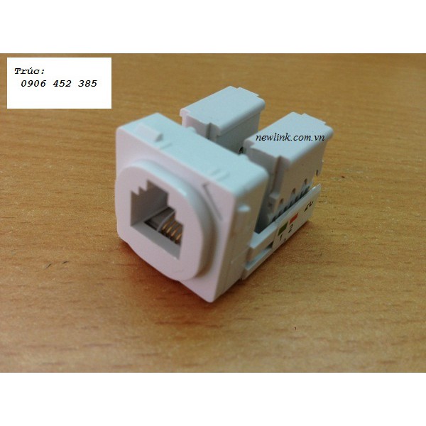 Nhân thoại sino RJ 11, wallplate sino RJ11 lỗ tròn S18