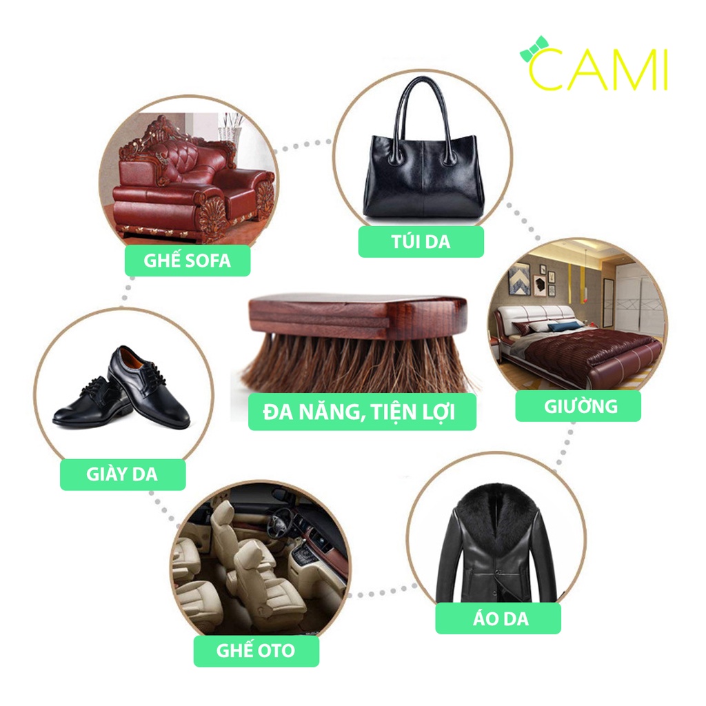 Dụng cụ đánh bóng giày lông ngựa tự nhiên - Cami - CMPK235