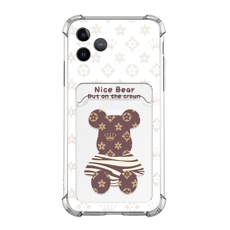 Ốp Điện Thoại In Gấu Teddy Hoạt Hình Cho Iphone 678plus / 14promax / 13pro 11 / 12 xsmax / xr
