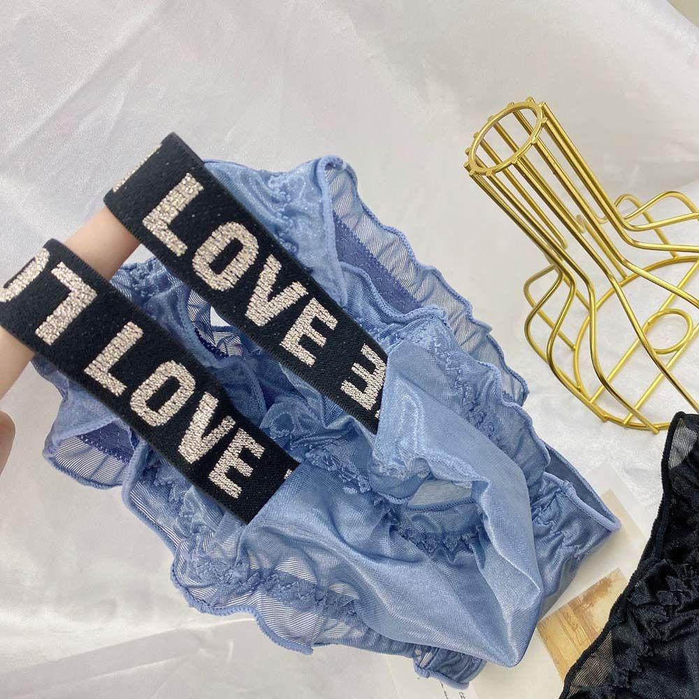 OCEANMAP Quần Lót Cotton Lọt Khe In Chữ Gợi Cảm Cho Nữ