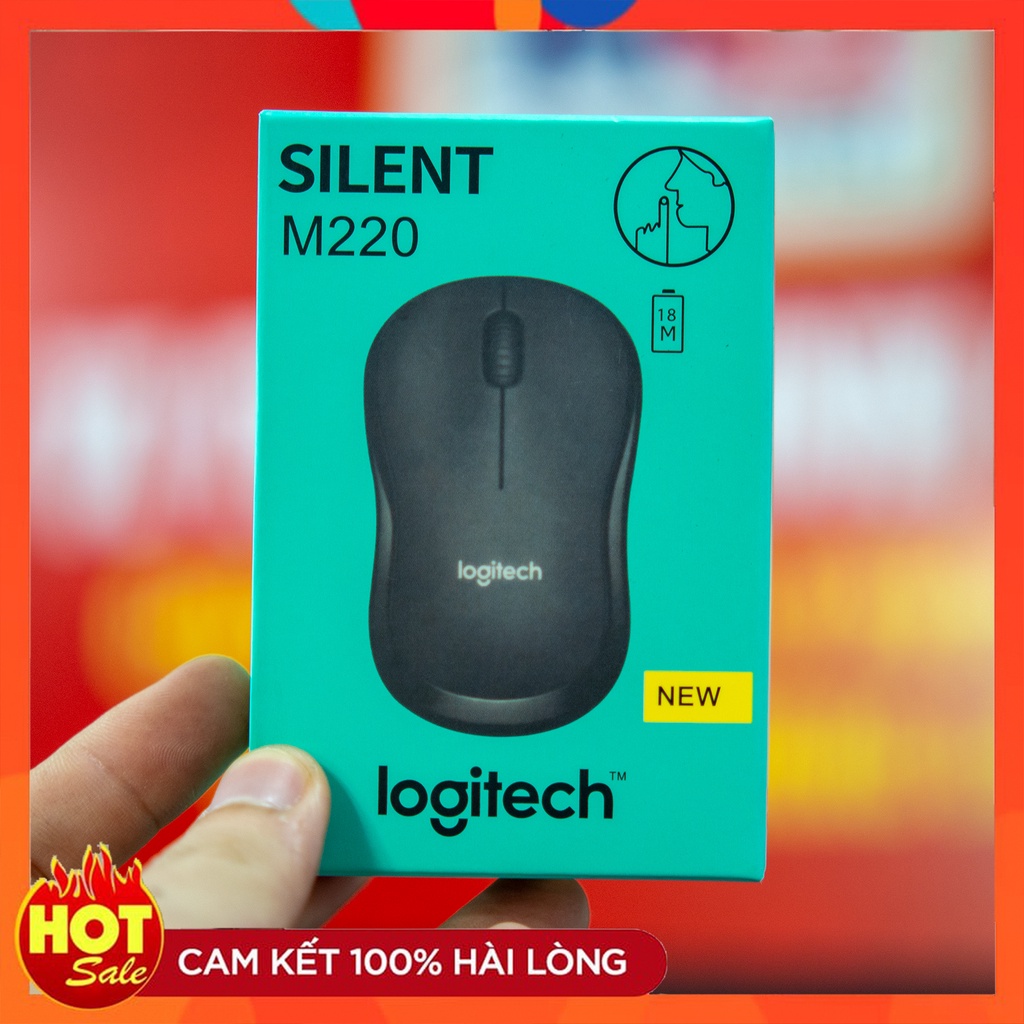 [CHUỘT KHÔNG DÂY] Logitech Silent M220 Wireless (Hình chụp thật tế)