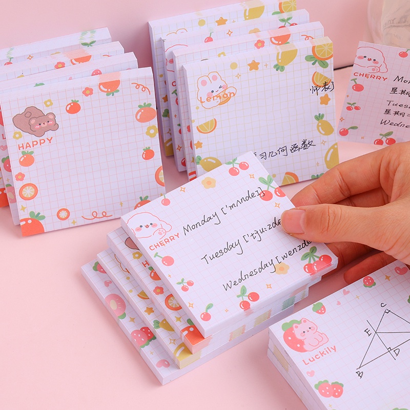 Set 80 giấy ghi chú họa tiết động vật hoạt hình dễ thương