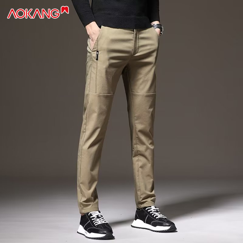 Quần Kaki Nam Ống Rộng Dễ Phối Đồ Mới