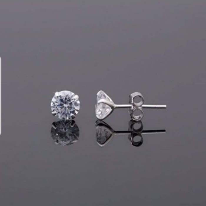 Bông Tai Bạc TNC JEWELLERY Nụ Đá 1 chiếc 6 ly Bạc 925 Kiểu Dáng Sang Trọng