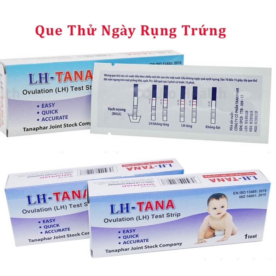 Que Thử Rụng Trứng LH Tana - Que Canh Rụng Trứng, Test Nhanh, Chính Xác (Hộp 1 Que) [Chính Hãng]