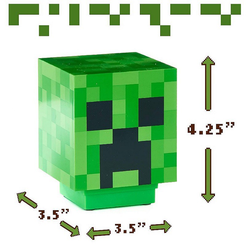 Đèn Khối Minecraft Creeper Cực Đẹp [Phát Sáng Chạy Bằng Pin]