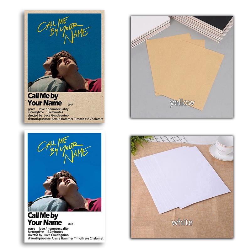 Poster Phim call me by your name Phong Cách retro Nghệ Thuật Trang Trí Phòng Khách / Quán bar