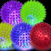 Đồ chơi chó mèo, bóng nhựa mềm phát sáng kêu chíp chíp