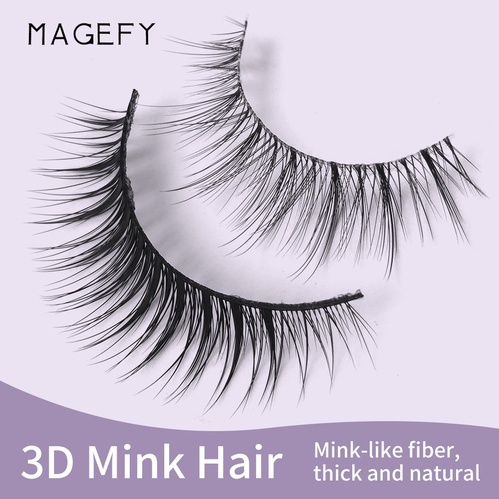 Set 4 cặp lông mi giả MAGEFY thân trong suốt tự nhiên