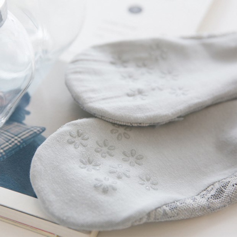 WAFNHA D319 Vớ Cổ Thuyền Chống Trượt Bằng Silicone Phối Ren Mỏng Dành Cho Nữ