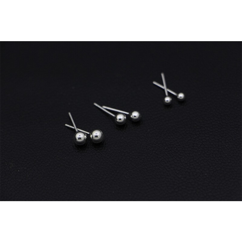 1 Đôi Bông Tai Bạc s925 Thiết Kế Đơn Giản Cho Nữ