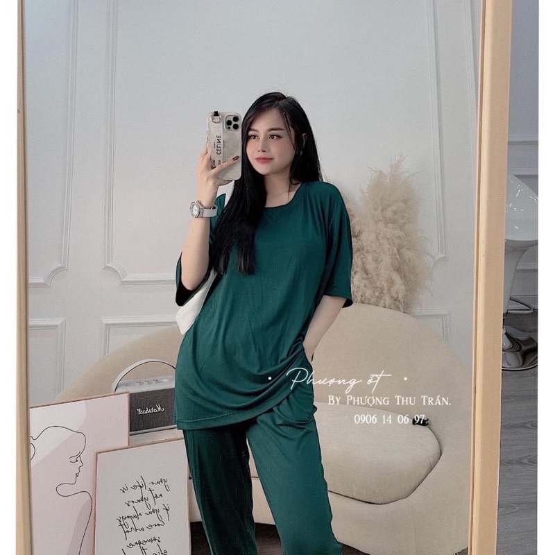 BÁN SỈ BỘ COTTON DẺO 4 MÀU CHO NỮ- Áo cộc quần dài