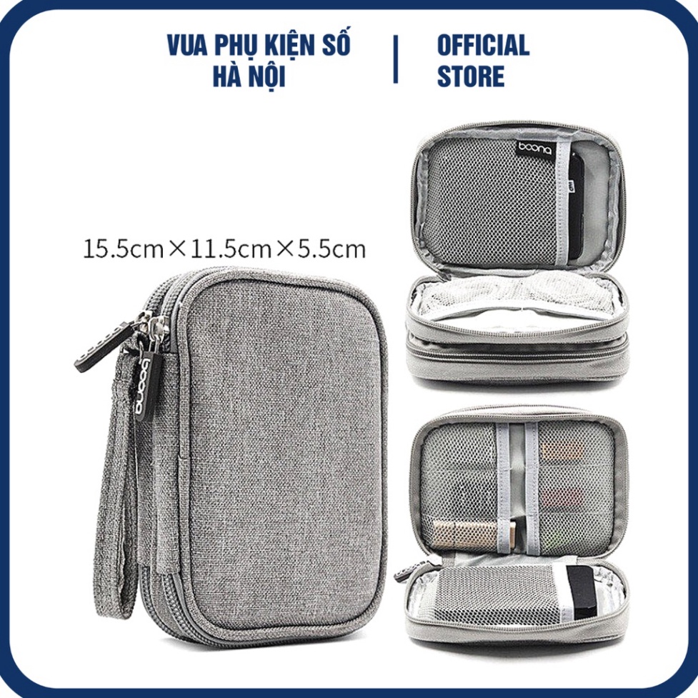 Túi Đựng Phụ Kiện Baona BN-C003 Đựng Ổ Cứng Di Động Cáp Tai Nghe Có Chống Sốc Oz49