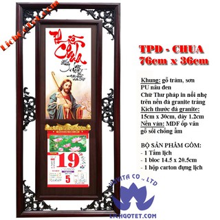 LỊCH THƯ PHÁP ĐÁ GIA ĐÌNH THIÊN CHÚA