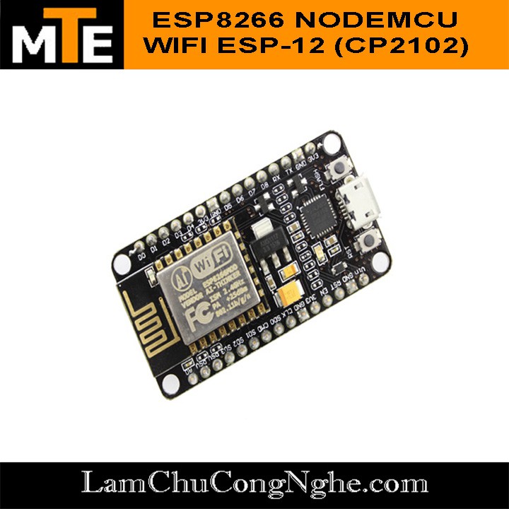 Mạch thu phát wifi ESP8266 nodeMcu CP2102 internet of thing IOT Kèm cáp