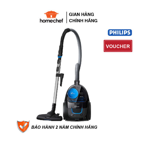 Máy hút bụi Philips công suất 1800W, công nghệ hiện đại, làm sạch nhanh, dễ vệ sinh, bảo hành 2 năm chính hãng - FC9350