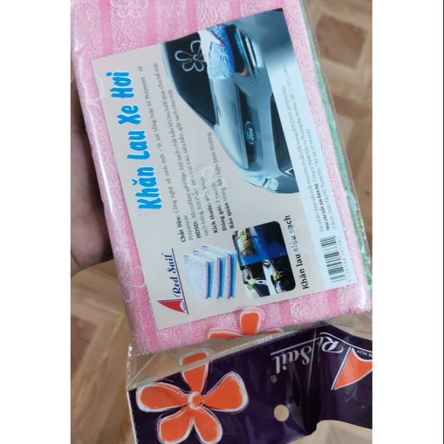 KHĂN LAU XE HƠI 2 CHIẾC SIÊU SẠCH SIÊU MỀM
