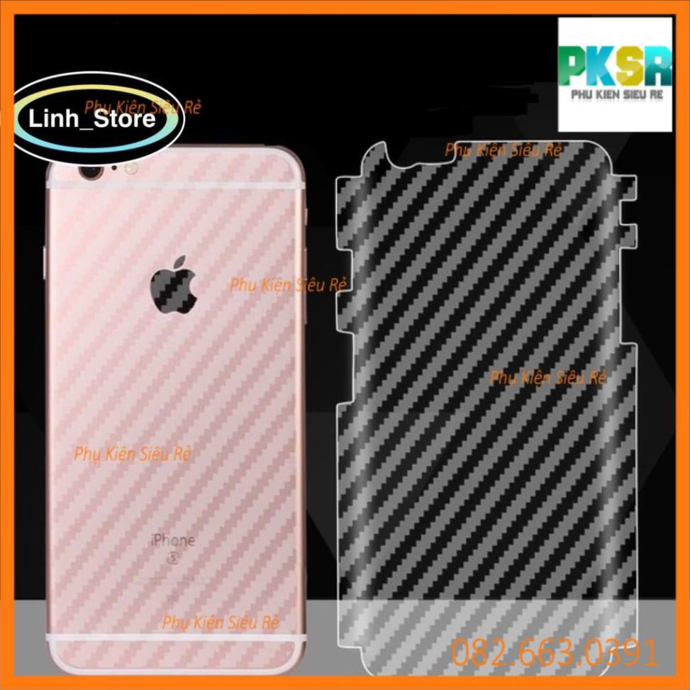 [FULL MÃ IPHONE] MIẾNG DÁN CARBON CHO IPHONE 5 6 6S 7 7S 8 8S X XS XR XS MAX 11 11PRO 11 PRO MAX PLUS