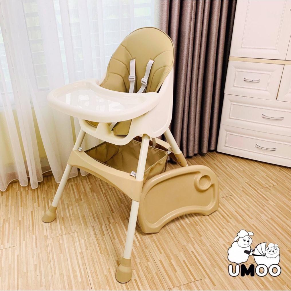 Ghế ăn dặm không bánh xe cho bé UMOO mẫu mới nhất